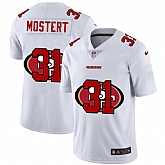 Nike 49ers 31 Raheem Mostert White Shadow Logo Limited Jersey Yhua,baseball caps,new era cap wholesale,wholesale hats